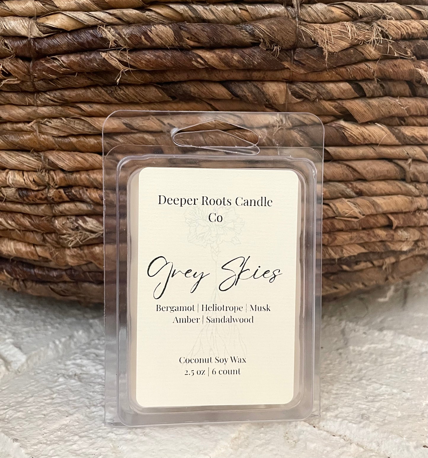 Grey Skies wax melt