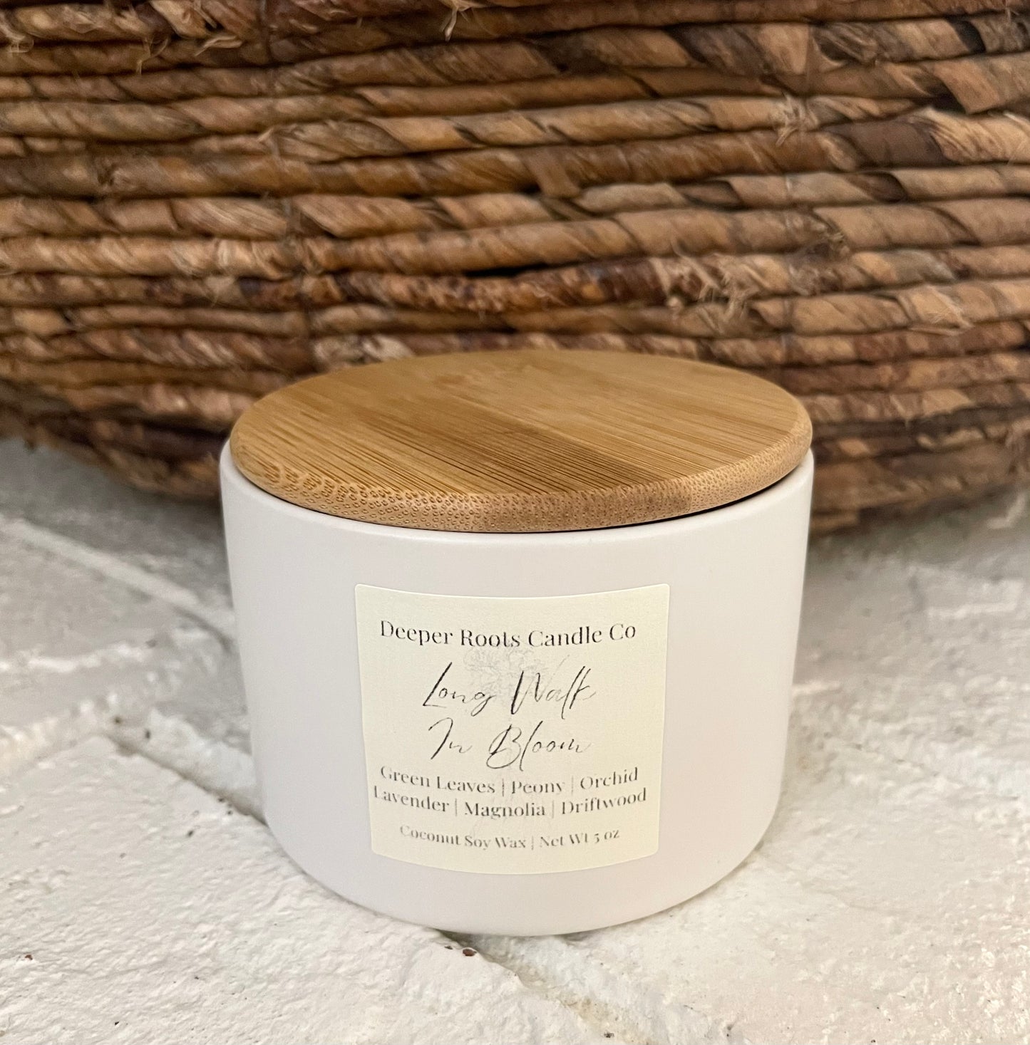 Long Walk In Bloom travel size candle