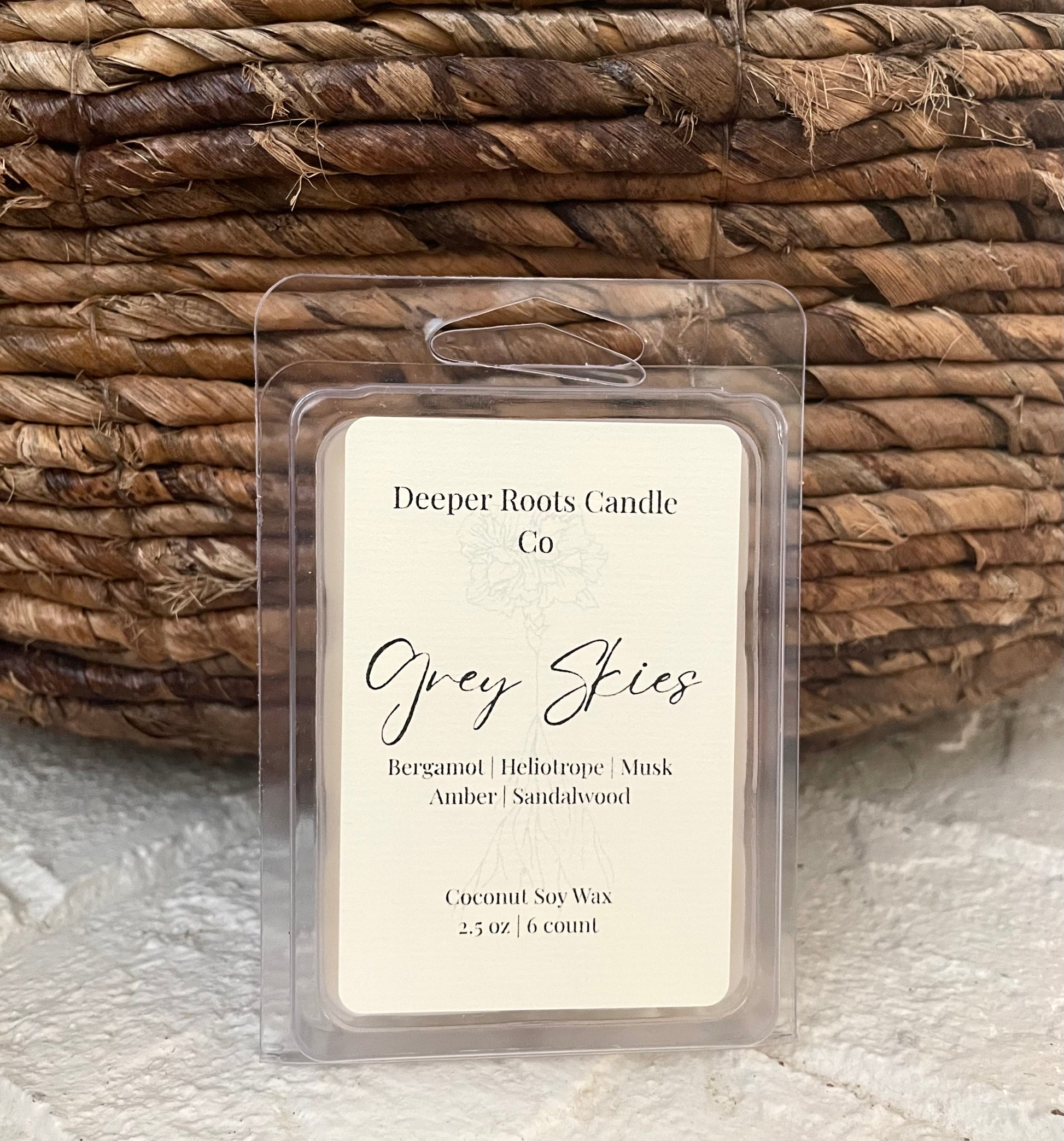 Grey Skies wax melt